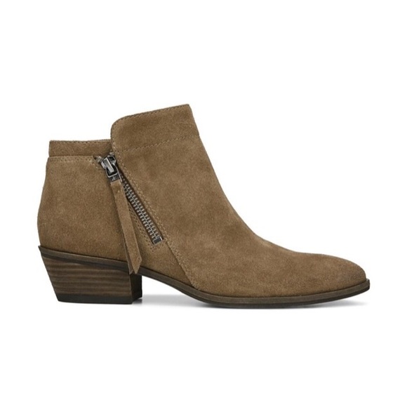 🏹🆕 Sam Edelman ❃ Zipper Bootie ❃ Taupe Suede ❃ - Picture 4 of 8